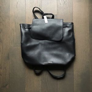 VS black faux leather backpack